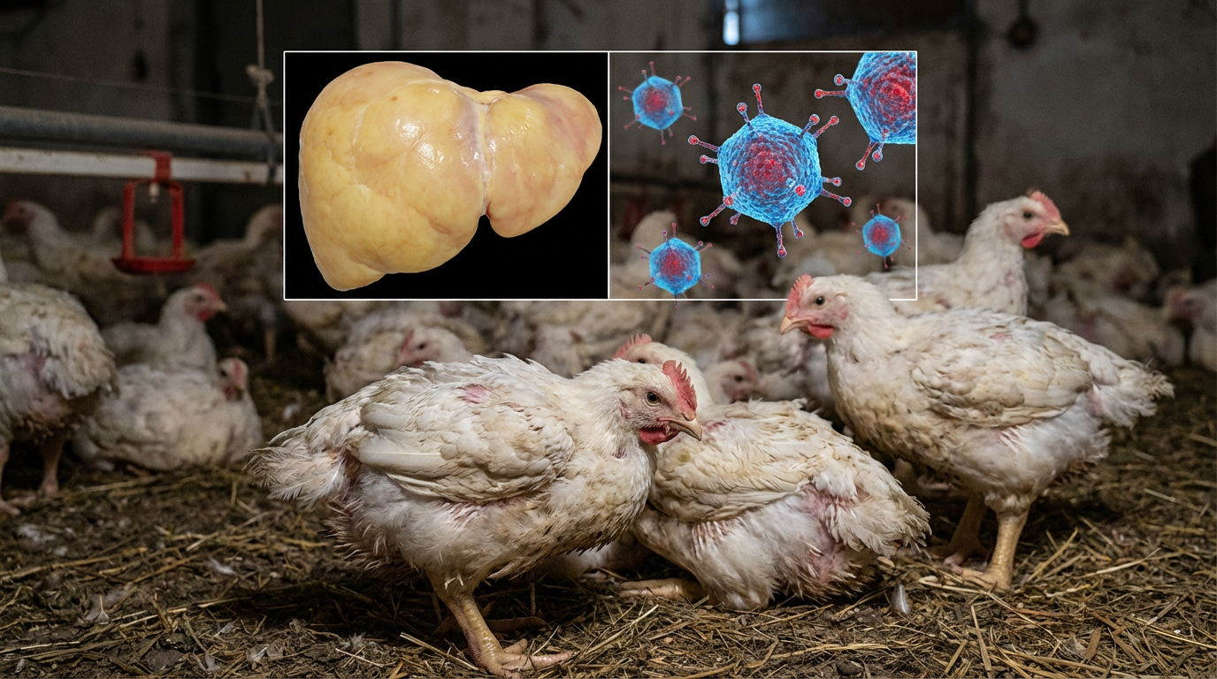 مرض الأدينو فيروس في الدجاج Adeno Virus